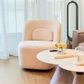 Ben Yeo's Condo | Product Seen: [Senett Lounger, Uno Coffee Table – Dia700 - (Sintered) & Uno Coffee Table – Dia445 - (Sintered)]